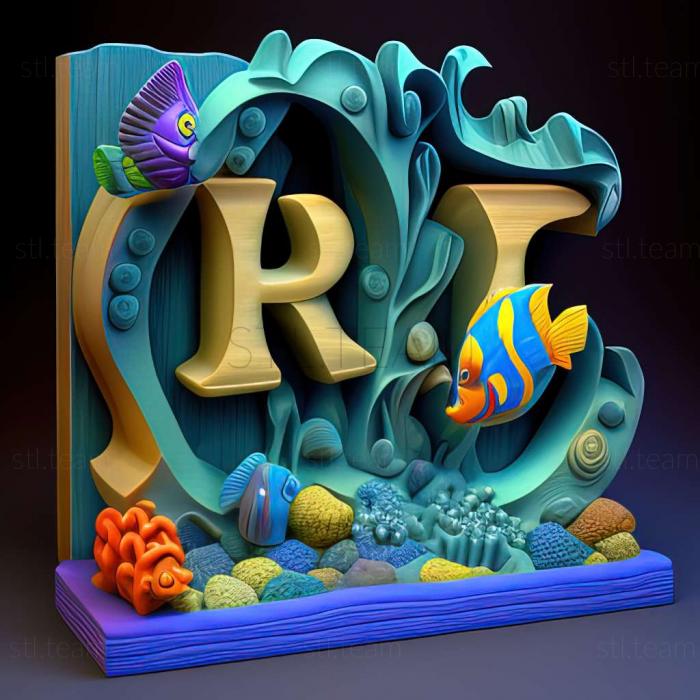3D модель Игра Freddi Fish And Friends ABC Under The Sea (STL)